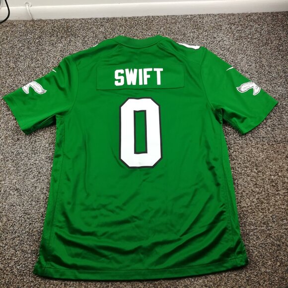 Philadelphia Eagles De'Andre Swift Jersey Nike Kelly Green Mens Large - Picture 7 of 12